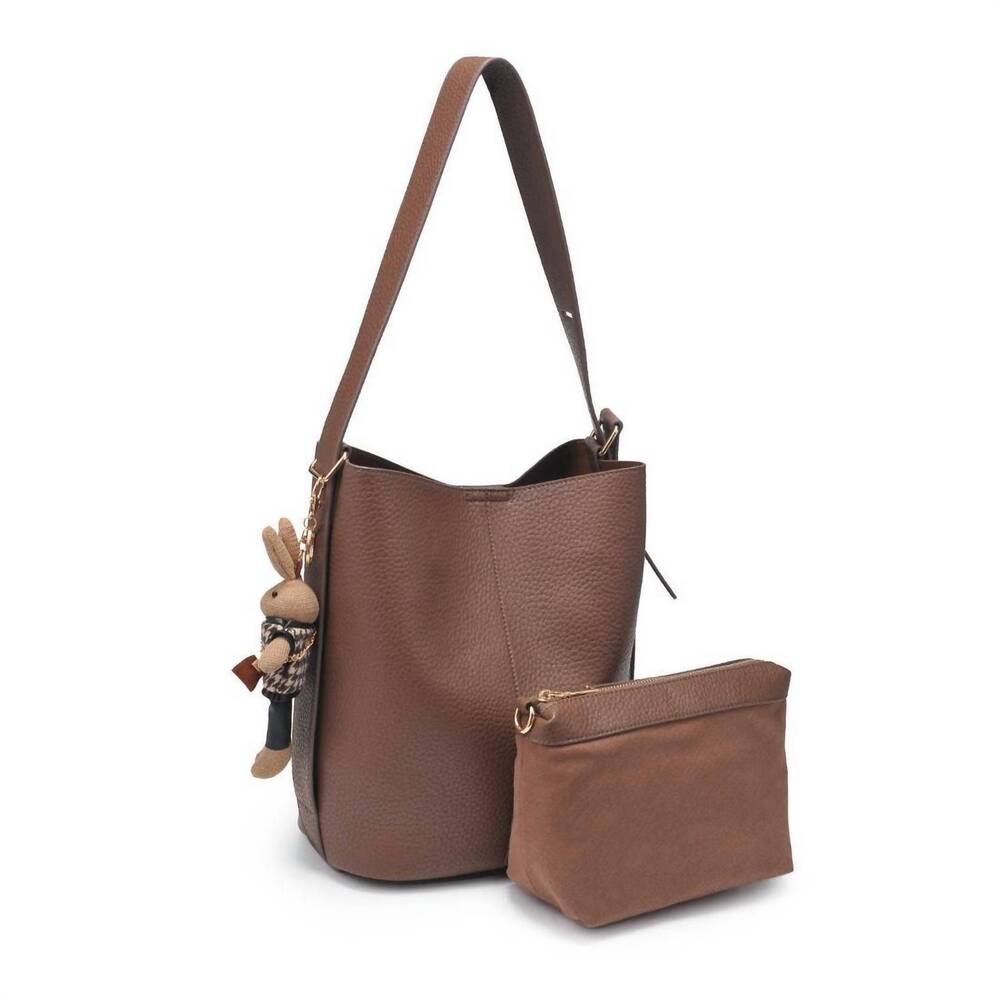 NEW URBAN EXPRESSIONS women's jessica hobo bag in chocolate